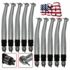 1-10*NSK Style Dental High Speed Push Handpiece + 4 HOLES Coupler Quick Coupling