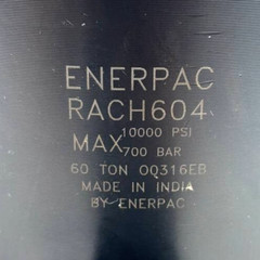 Enerpac RACH604 65.6 ton Capacity 3.94 in Stroke Aluminum Hollow Plunger Used