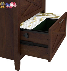 Bush Key West 2 Drawer Lateral File Cabinet Bing Cherry 1 FREE SHIPPING USA