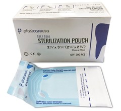 1000 2.25″ x 2.75″ Self-Sterilization Pouches Autoclave Bags Dental Tattoo 5 Box
