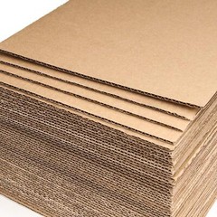 50 PCS 11.8 x 15.7 Inch Brown Corrugated Cardboard Sheets Single Wall Cardboa…