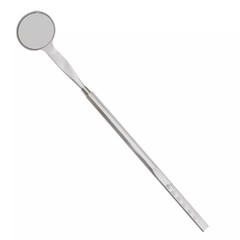 10x Mouth Mirrors Double Sided Front Surface No. 5 With 2x Scale Handles Dental
