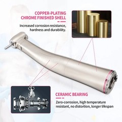 NSK Style Dental Brushless LED Micro Motor /1:5 Increasing LED Contra Angle USA