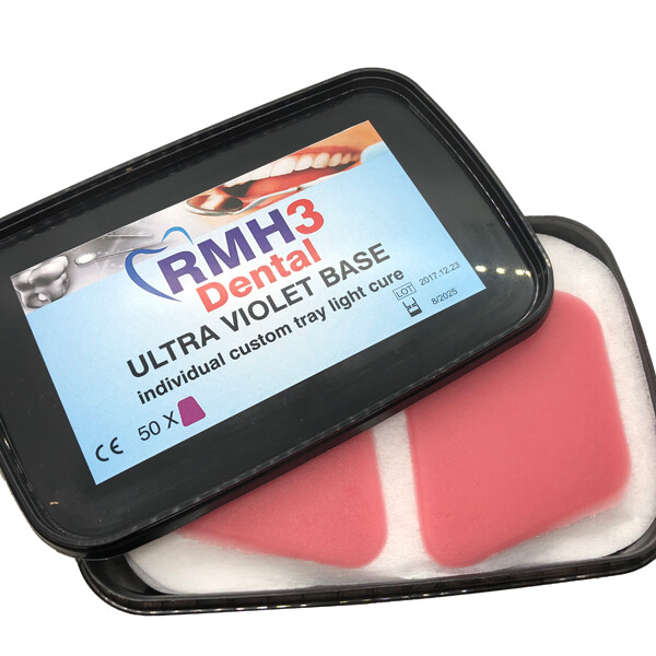 RMH3 Light Curing Base Plate Pink 50/Box