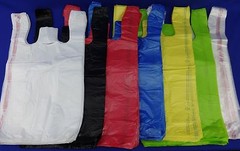 Plastic T-Shirt Retail / Grocery Shopping Bags w/ Handles 11.5″ x 6″ x 21″