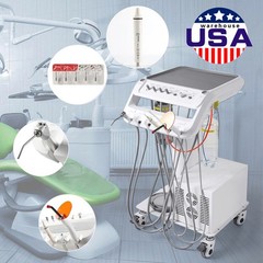 Portable Dental Mobile Delivery Unit with Air Compressor Curing Light Scaler
