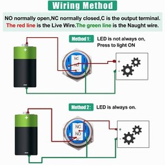 USA 12V 19mm Momentary LED Marine Car Stainless Horn Push Button Light Switch