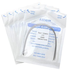 AZDENT Dental Orthodontics Round Arch Wire Super Elastic Niti Nature Form