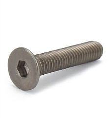 Titanium GR2 Hex Socket Bolt Countersunk Flat Head Screws M2 M2.5 M3 M4 M5 M6 M8