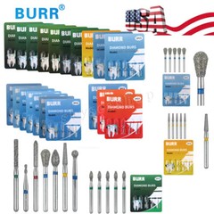 Dent Diamond Burs for fit High Speed Handpiece Medium FG 1.60mm 20 fixed types