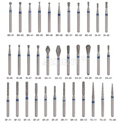 20Packs 100Pcs Dental Diamond Burs FG Burs Turbine For High Speed Handpiece