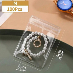 Transparent Jewelry Zipper Bags Rustproof Self-Sealing Waterproof Plastic Pouch