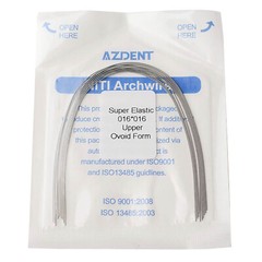 AZDENT Dental Orthodontic Super Elastic Niti Rectangular Arch Wire Ovoid/Nature