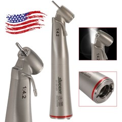 Dental Optic Fiber LED 1:4.2 Increasing Handpiece 45°Angle Head External Channel