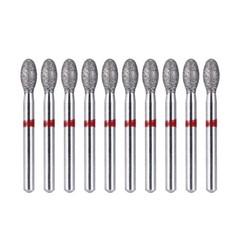 Dental Fine Grit Diamond Burs 379-023F Egg Football Shape for Cutting 10Pcs/PK