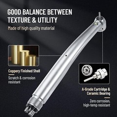 eLabPal E-generator Dental LED Fiber Optic High Speed Handpiece 4H Fit NSK Style
