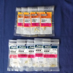 Lot of 9 Everbilt A8 1/4 & Proline CP-8NL 1/4 Brass Sleeve & Insert Fittings