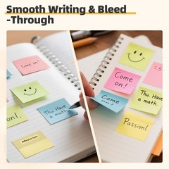 Small Sticky Notes Bulk, 50 Pads, 1.5×2 Inch, 5000 Sheets, 4 Colors