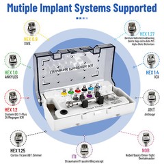 Dental Universal Implant Prosthetic Kit Torque Wrench Screw Drivers Remover 16pc