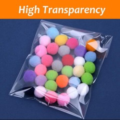 Clear Plastic Bags Resealable Self Seal Cello Bag Lip Tape Poly T-Shirt Apparel