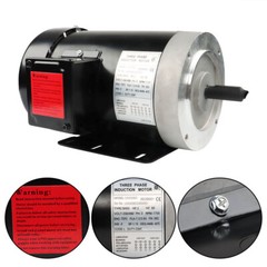 2 HP 1800 RPM General Electric Motor 3 Phase 56C Frame TEFC 230 / 460 Volt New