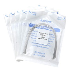 Alambre arco rectangular NITI súper elástico para ortodoncia dental Forma Nature