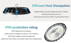 4Pcs 300W UFO Led High Bay Light Commercial Industrial Warehouse Factory Light