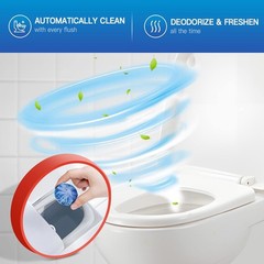 Vacplus Automatic Toilet Bowl Cleaner Tablets, 1 Count (Pack of 100), Blue