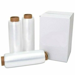 15″ x 1500′ 80 Gauge 4 Rolls Pallet Wrap Stretch Film Hand Shrink Wrap 1500FT