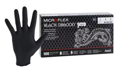 Microflex Black Dragon Powder Free Nitrile Exam Gloves Large – Box of 100 Gloves