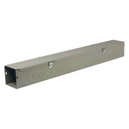 Wiegmann Hs442 Straight Wireway,Nema 1,Length 2 Ft,Gray