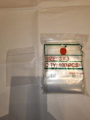 Apple Plastic Bags Baggies Jewelry Ziplock Zipper Stamp 2-100-1000 Bags lot