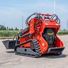 Mini Skid Steer Loader 23HP EPA Engine Three pumps 2645 lbs FREE Ship Unloading