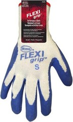 BOSS UNISEX ADULT FLEXI GRIP KNIT WORK GLOVES BREATHABLE sz S, XL BLUE WHITE