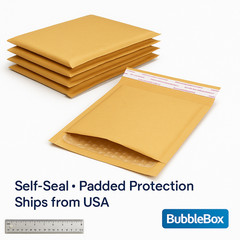 8.5×12 Kraft Bubble Mailers #2 Self Seal Padded Shipping Envelopes Bulk