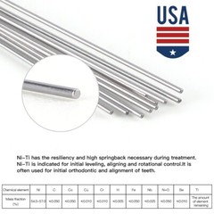 AZDENT Dental Orthodontic Arch Wire Super Elastic NiTi Ovoid Round Rectangular