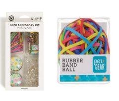Mini Accessories Office Kit and Coloured,Rubber Band Ball