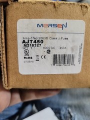 Mersen AJT450 AJT450N 450Amp (450A) AJT 600V Time-Delay Fuse (Pack of 1)