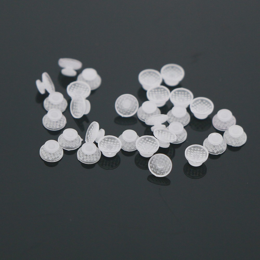 10 Pcs/Pack Dental Orthodontic Ceramic Clear Lingual Button Bondable Round Base