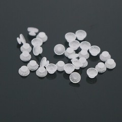 10 Pcs/Pack Dental Orthodontic Ceramic Clear Lingual Button Bondable Round Base