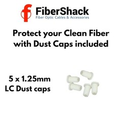 FiberShack 1.25mm LC Fiber Optic Cleaner Pen 800+ Cleans with Case & Dust Caps