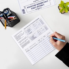 12 Pack Checkbook Register, Check Register Books For Personal & Work Use