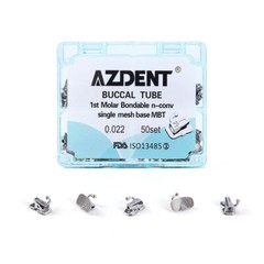 AZDENT Dental Orthodontic Buccal Tubes 1st 2nd Molar Tube Roth MBT 022 Bondable