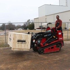 Titan Attachments Mini Skid Steer Pallet Fork Frame, Rated 4000 LB, Quick Tach
