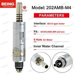 BEING Dental Low Speed Air Motor Fiber Optic Handpiece 2/4/6Hole E type KAVO NSK