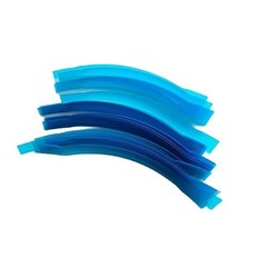 50pcs Dental Contoured Anterior Matrix Polyester Restoration Blue Strip Matrices