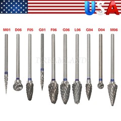 10 Pcs Tungsten Carbide HP Dental Acrylic Bur Drill Coarse Cutter 2.35mm Shank A