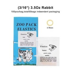 5000Pcs Dental Orthodontic Rubber Bands Elastics Latex Braces 15 Size for Choice