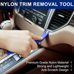 Auto Trim and Door Panel Clip Removal Tool Kit, 6-Piece Plastic an Color: blue