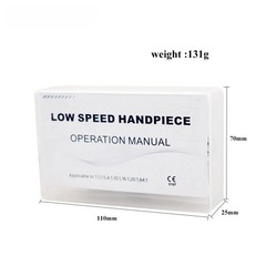 1:1/1:5 Dental Low Speed Handpiece Fiber Optic LED Increasing Speed Contra Angle